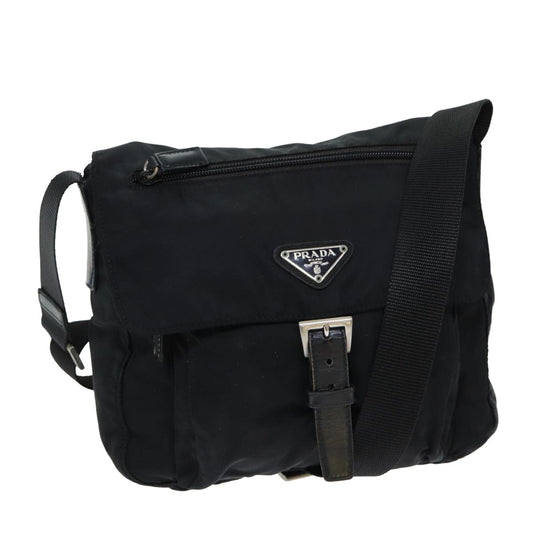 PRADA Shoulder Bag Nylon Black  bs15601