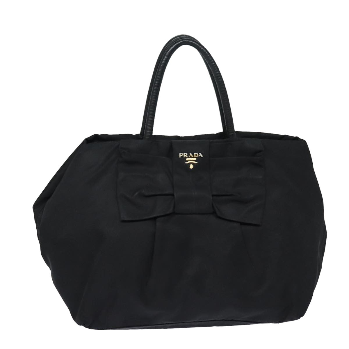 PRADA Hand Bag Nylon Black  bs15603