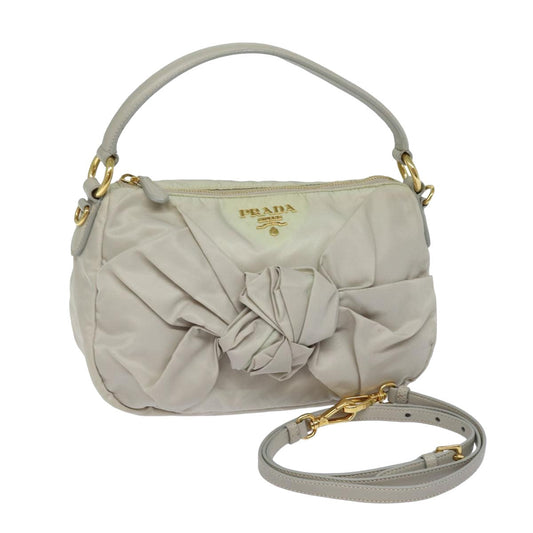 PRADA Shoulder Bag Nylon 2way Gray  bs15606