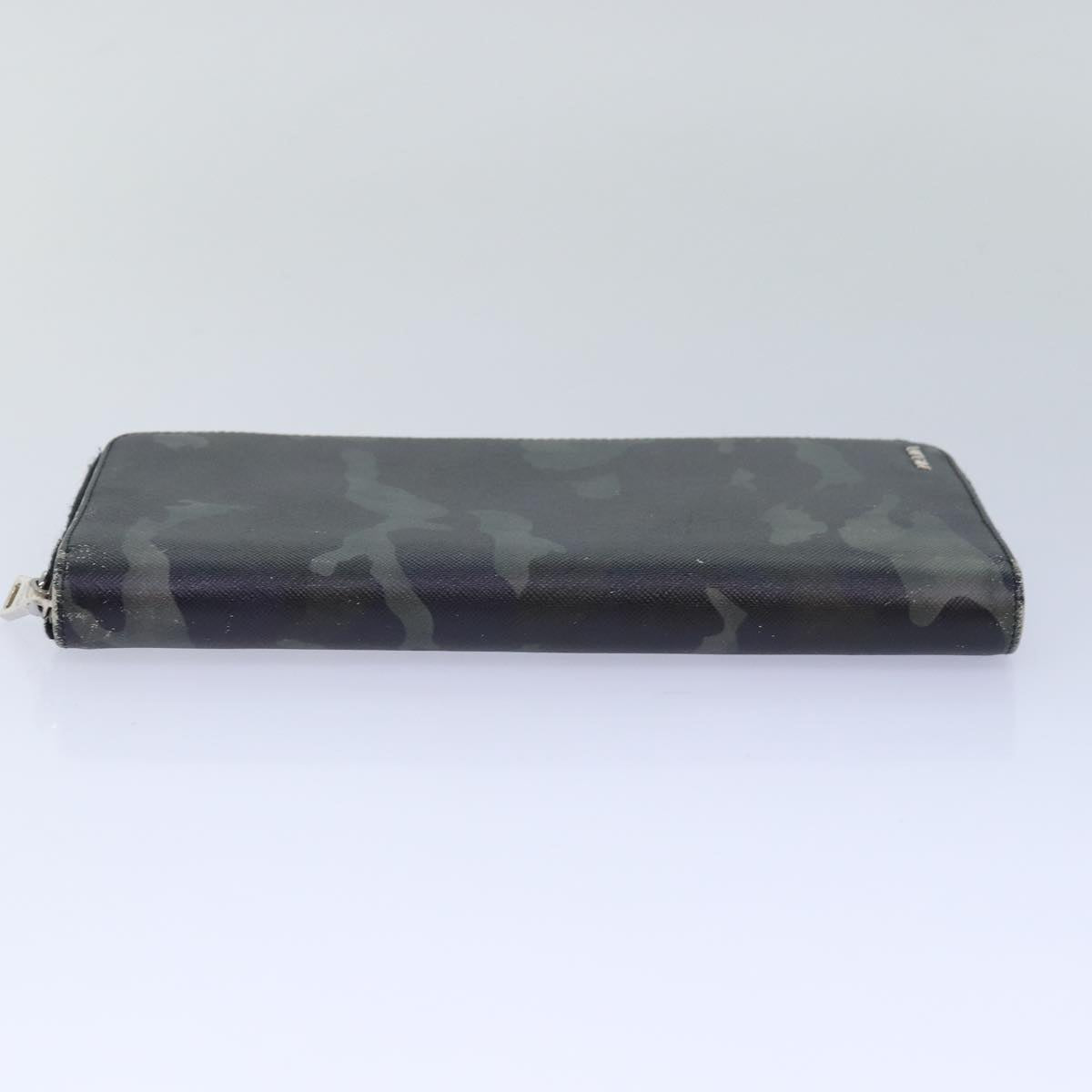 PRADA Camouflage Long Wallet Safiano leather Black  bs15649