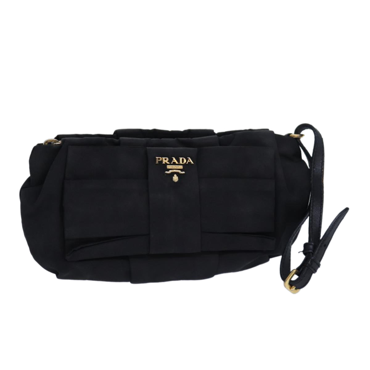 PRADA Accessory Pouch Nylon Black  bs15664