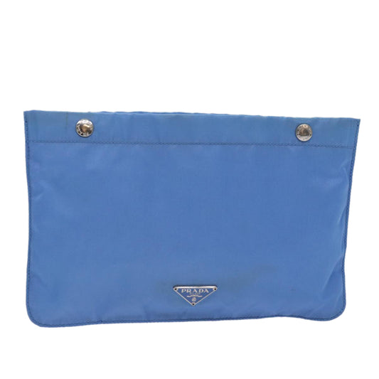 PRADA Pouch Nylon Blue  bs15666