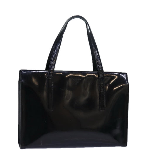 PRADA Hand Bag Enamel Black  bs15686