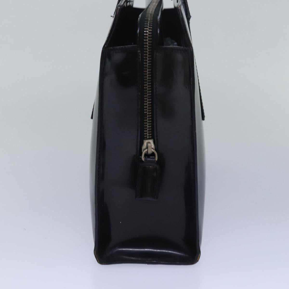 PRADA Hand Bag Enamel Black  bs15686