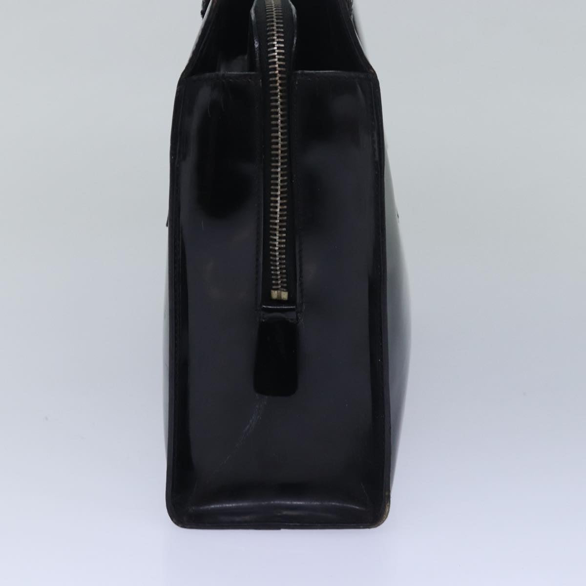 PRADA Hand Bag Enamel Black  bs15686