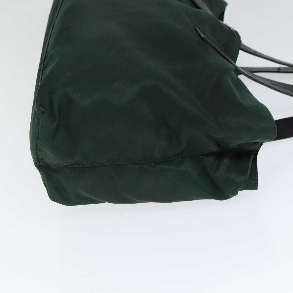 PRADA Shoulder Bag Nylon Leather Khaki Black  bs15815