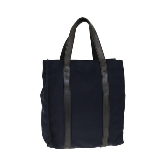 PRADA Hand Bag Nylon Leather Navy Black  bs15818