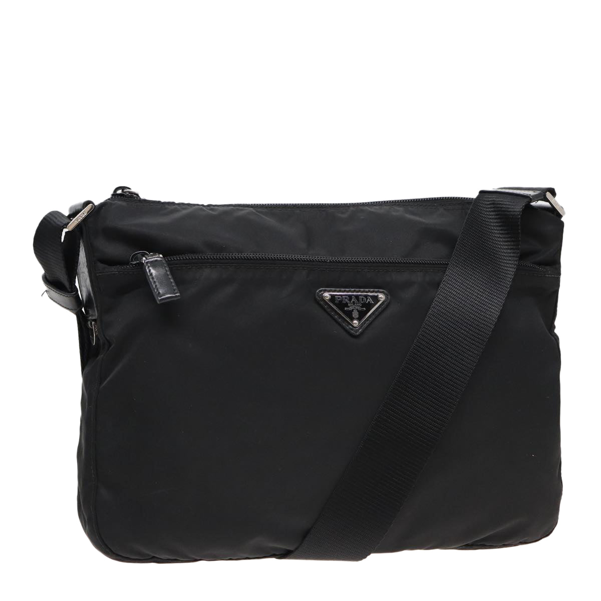 PRADA Shoulder Bag Nylon Black  bs15831