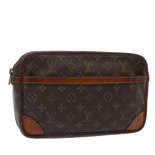 LOUIS VUITTON Monogram Compiegne 28 Clutch Bag M51845 LV bs15907