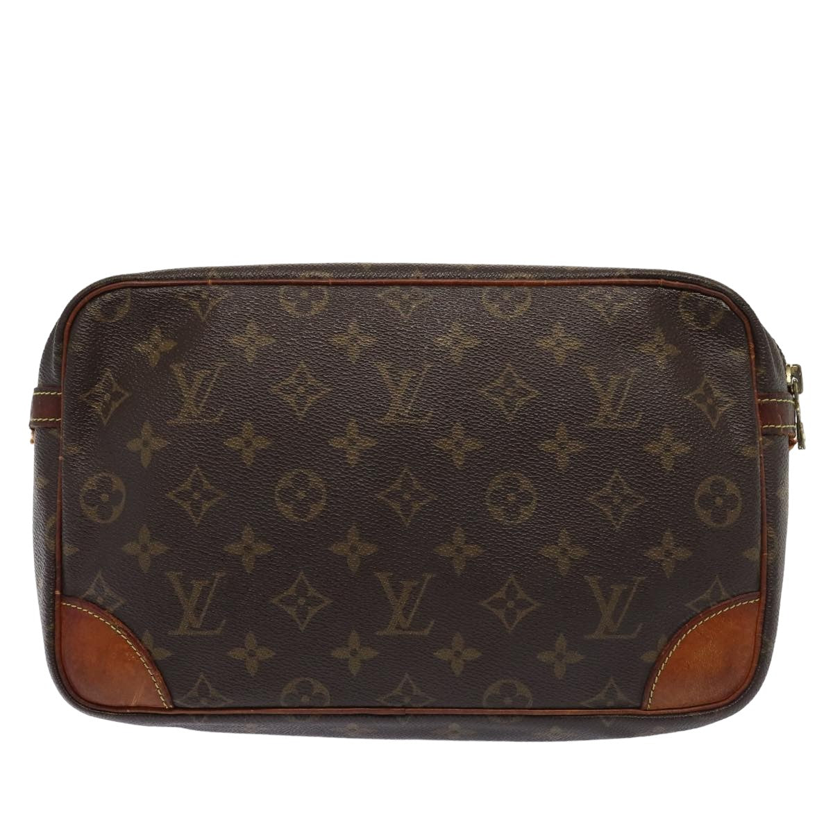 LOUIS VUITTON Monogram Compiegne 28 Clutch Bag M51845 LV bs15907