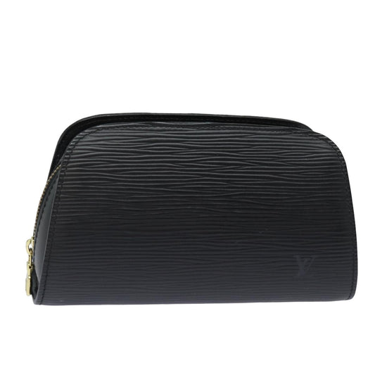 LOUIS VUITTON Epi Dauphine PM Pouch Black M48442 LV bs15910