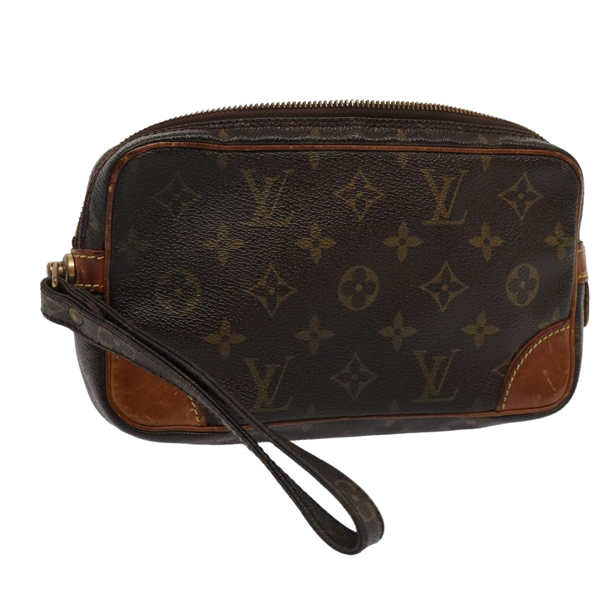 LOUIS VUITTON Monogram Marly Dragonne PM Clutch Bag M51827 LV bs15946