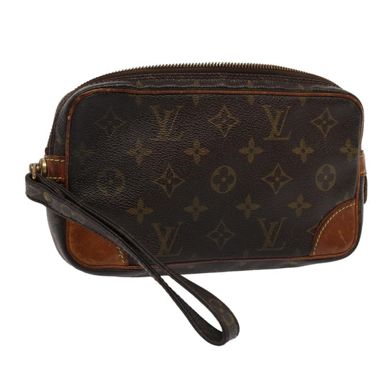 LOUIS VUITTON Monogram Marly Dragonne PM Clutch Bag M51827 LV bs15946