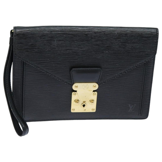 LOUIS VUITTON Epi Serie Dragonne Hand Bag Black Noir M52612 LV bs15975