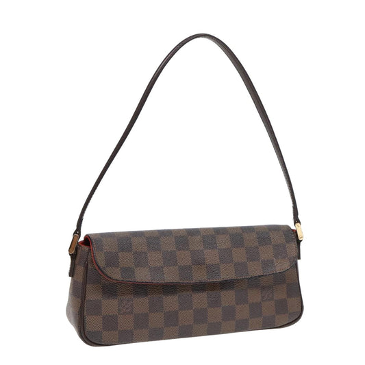 LOUIS VUITTON Damier Ebene Recoleta Shoulder Bag N51299 LV bs15976