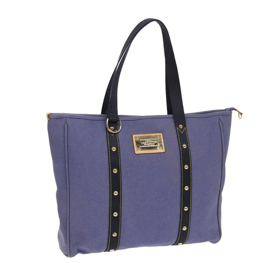 LOUIS VUITTON Antigua Cabas GM Tote Bag Blue M40083 LV bs15986