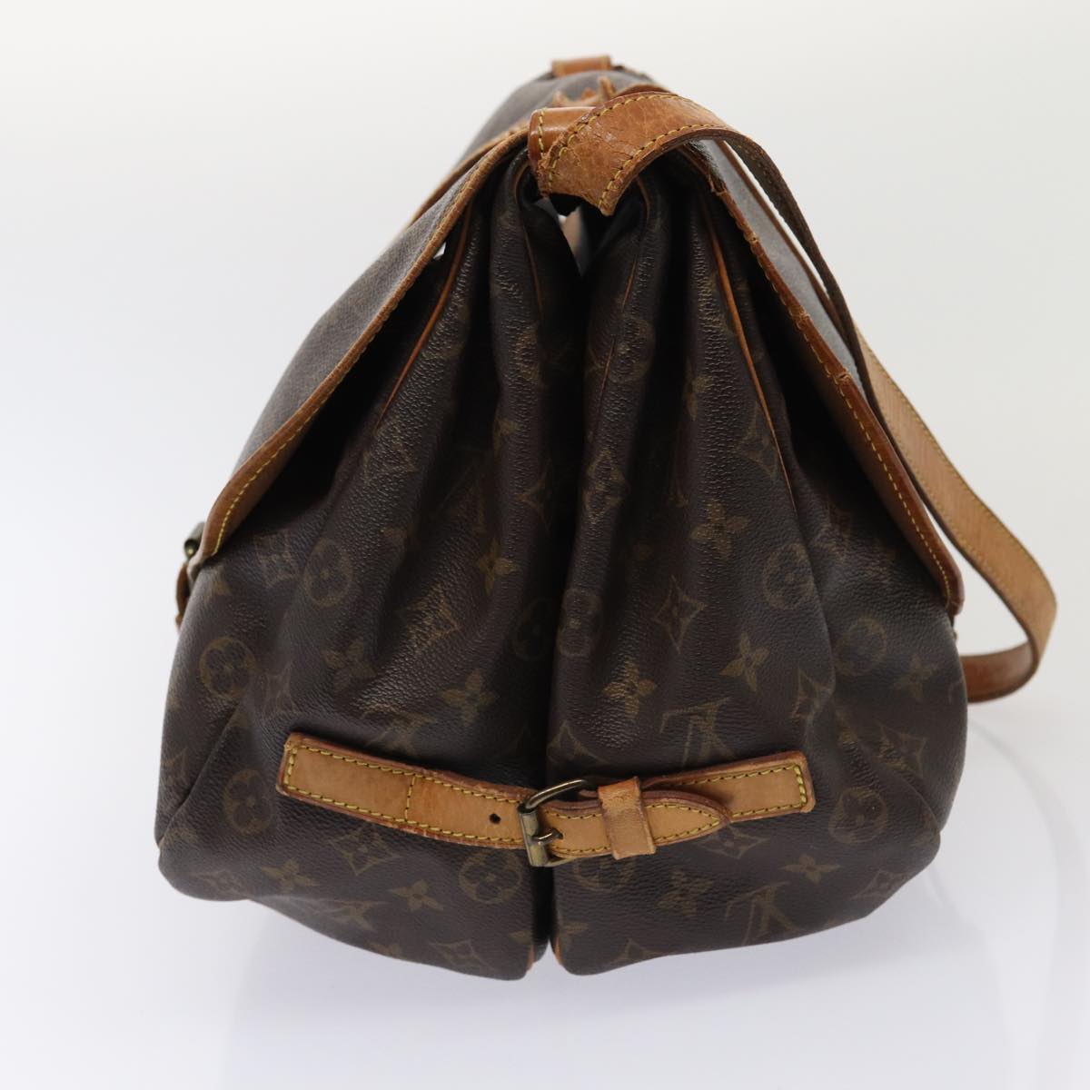 LOUIS VUITTON Monogram Saumur 35 Shoulder Bag M42254 LV bs16127