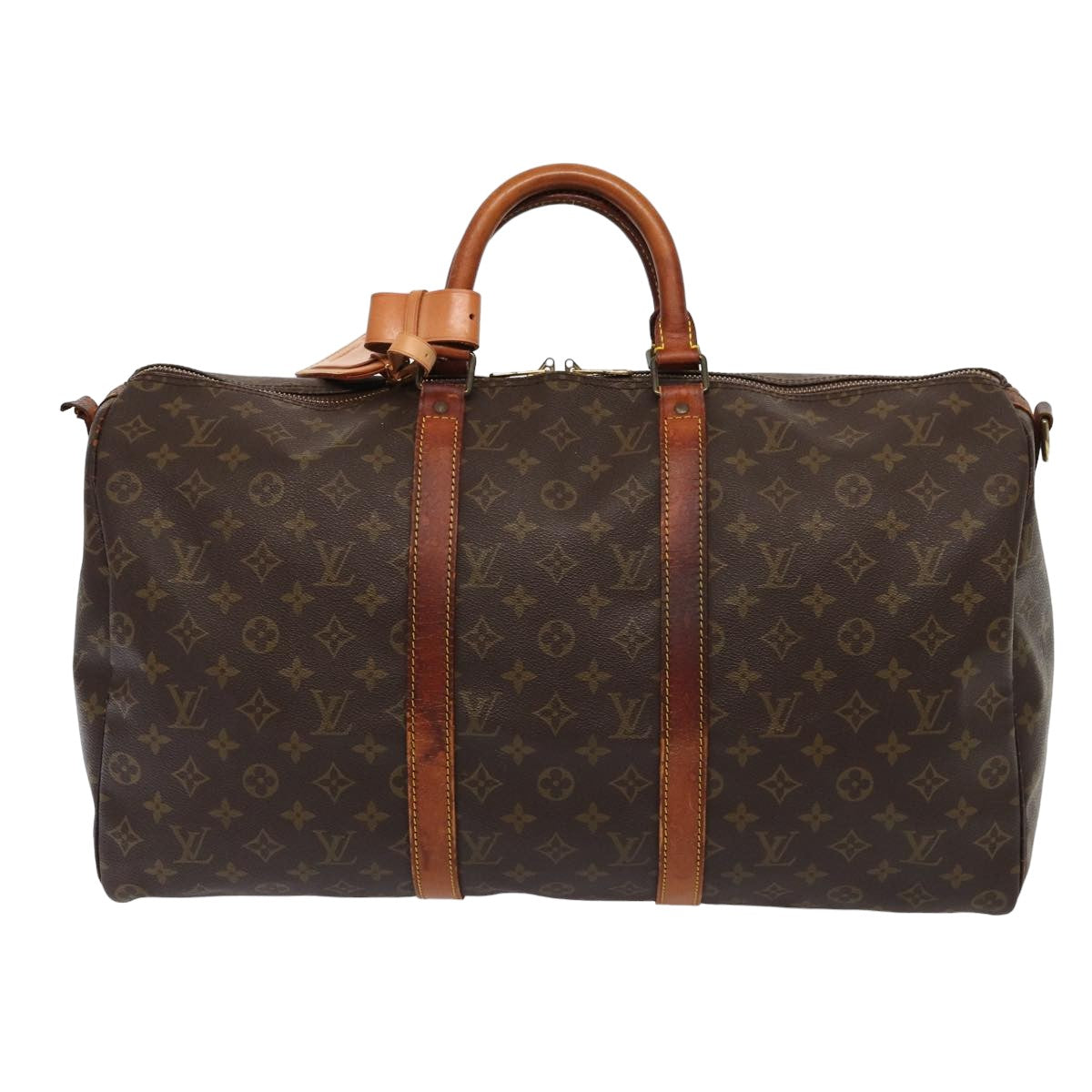 LOUIS VUITTON Monogram Keepall Bandouliere 50 Boston Bag M41416 LV bs16137