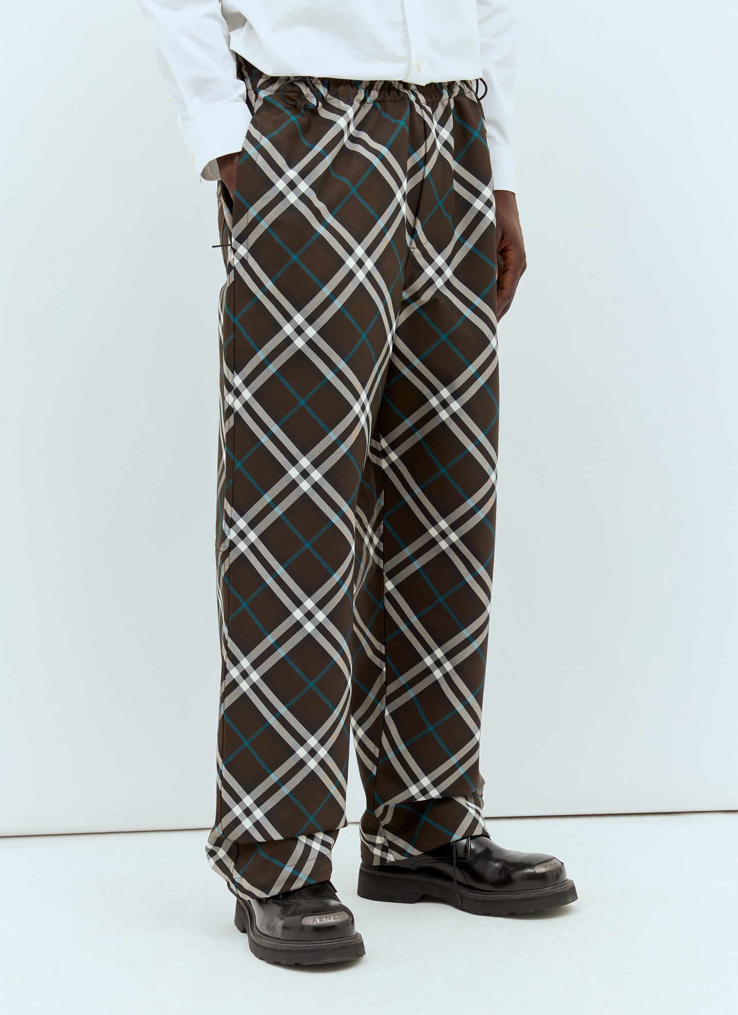 Burberry Men Check Twill Pants