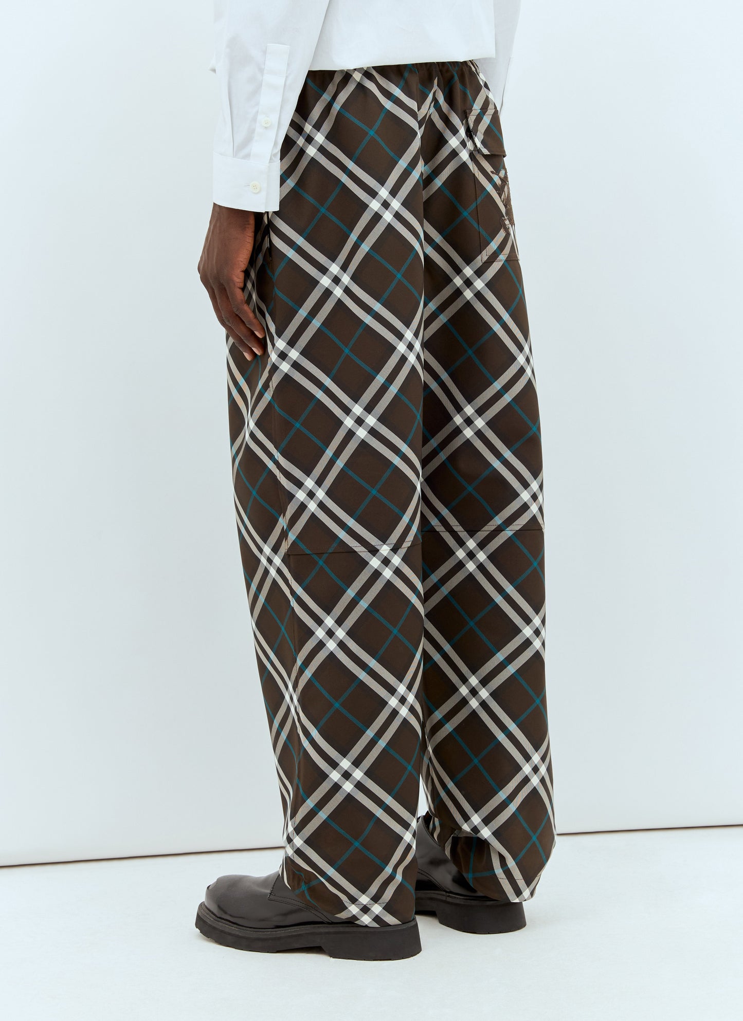 Burberry Men Check Twill Pants