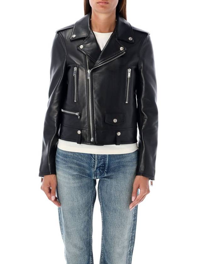 Saint Laurent Classic Lambskin Biker Jacket Black