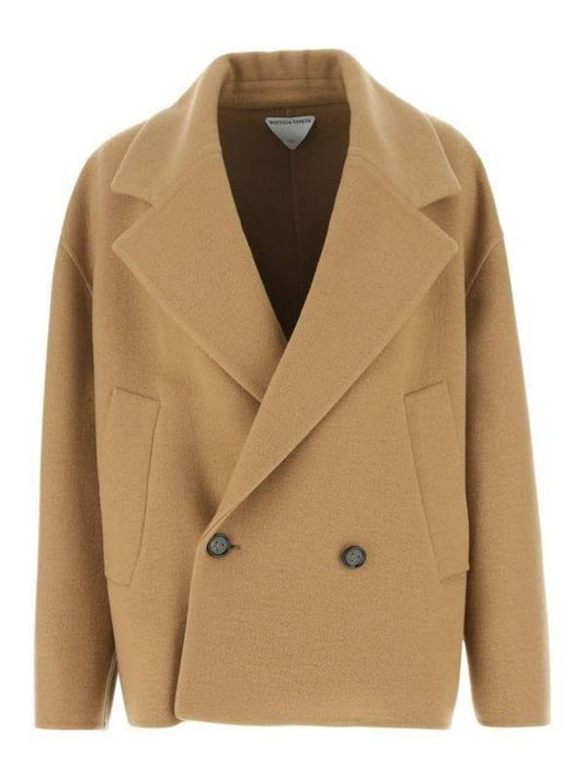 Bottega Veneta Women's Cashmere Double Coat Camel