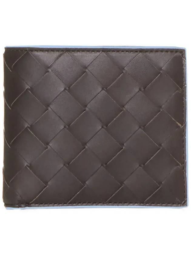 Bottega Veneta Intrecciato Half Half Wallet Brown