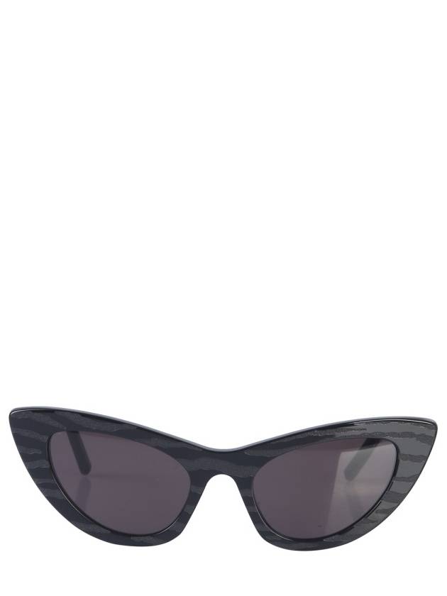 Saint Laurent Logo Cat Eye Sunglasses Black