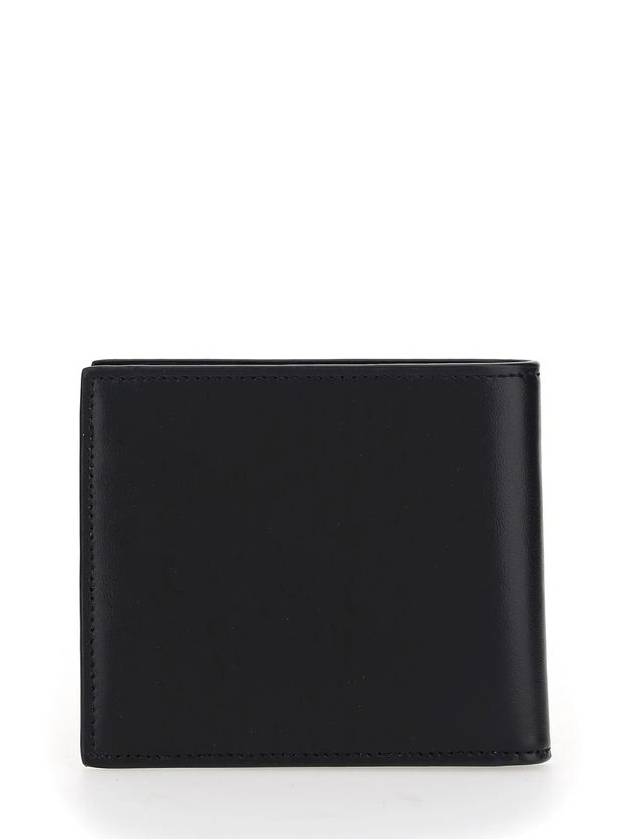 Saint Laurent Tiny Cassandre Monogram Half Wallet Black