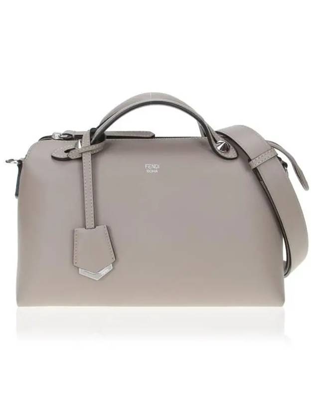 Fendi By The Way Boston Leather Medium Tote Bag Beige