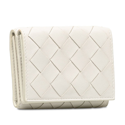 Bottega Veneta   Interlude Three Folded Wallet Leather White