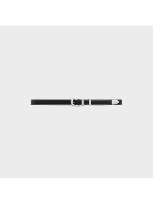 CELINE Western 14 Leather Belt Black