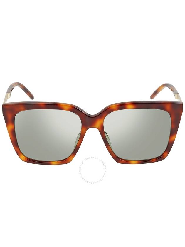 Saint Laurent Saint Laurent Green Square Ladies Sunglasses SL M100 003 56