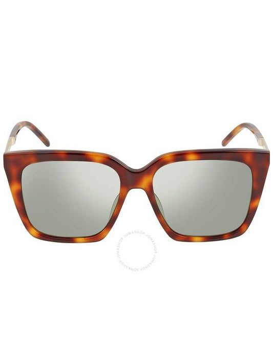 Saint Laurent Saint Laurent Green Square Ladies Sunglasses SL M100 003 56