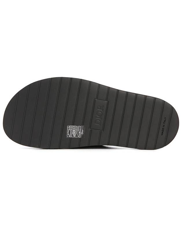 Aqua Oblique Jacquard Sandals Black Dior