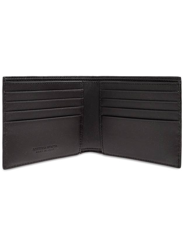 Bottega Veneta Intrecciato Leather Half Wallet Brown
