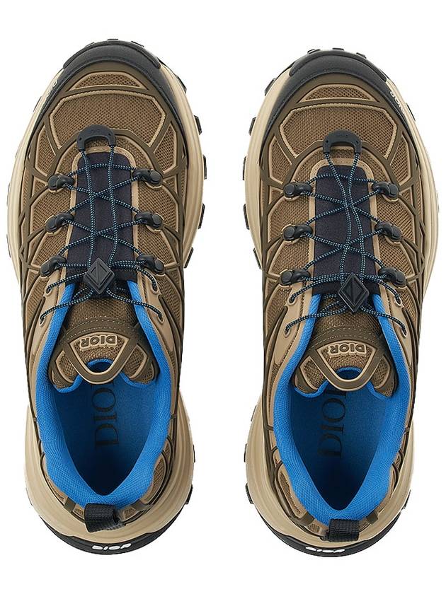 B31 Runner Technical Mesh Rubber Warped Low Top Sneakers Brown Dior