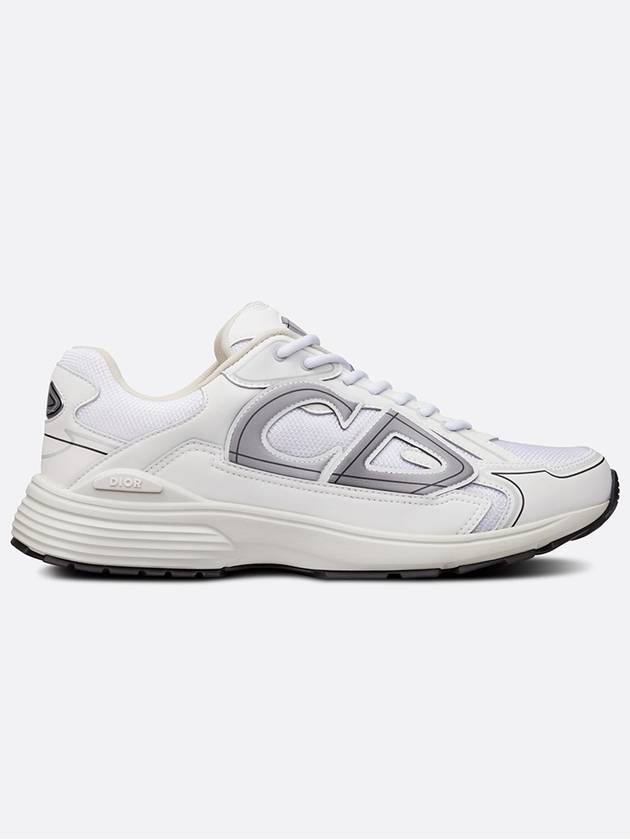 B30 Mesh Technical Fabric Low Top Sneakers White Dior