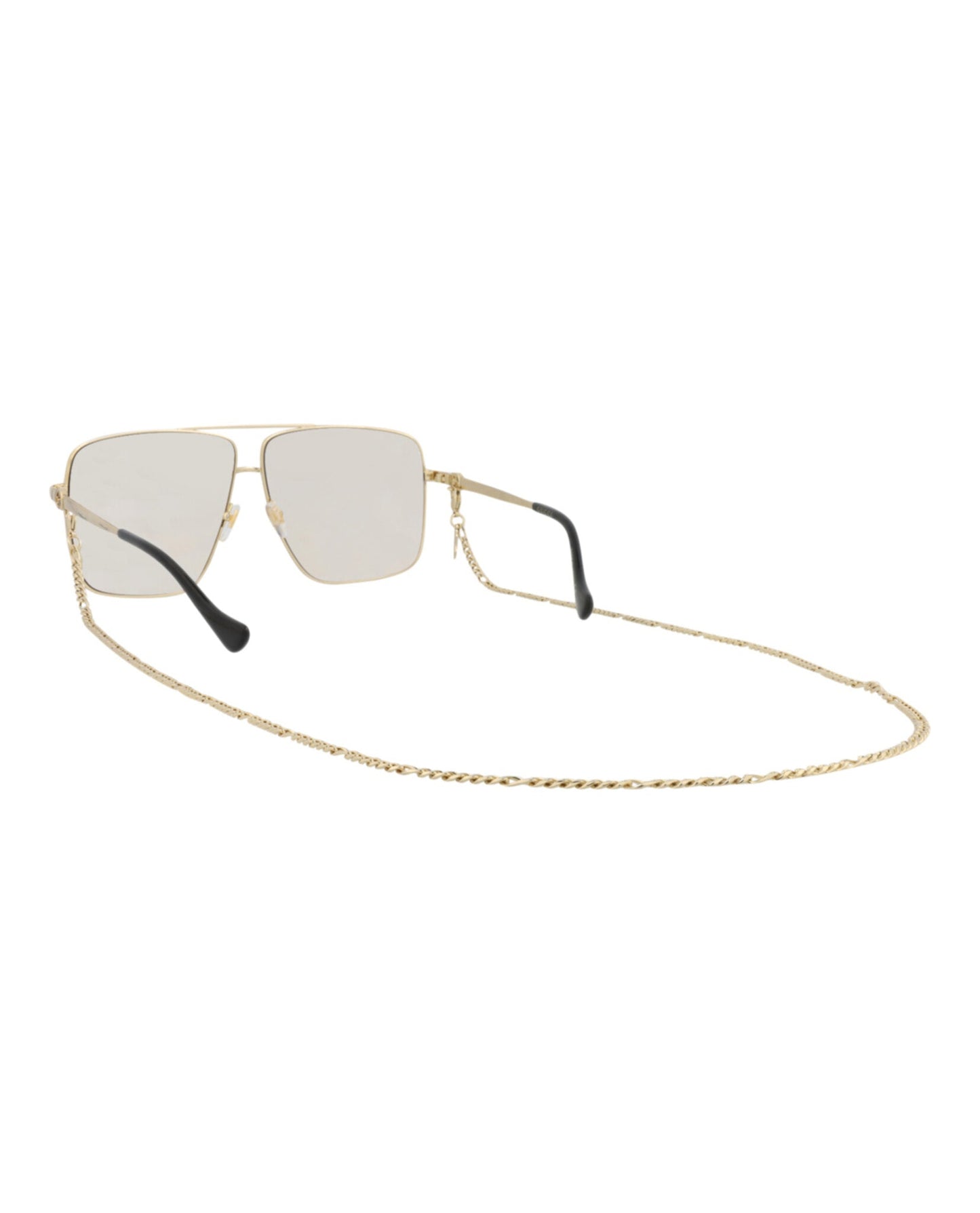 Aviator-Frame Metal Sunglasses