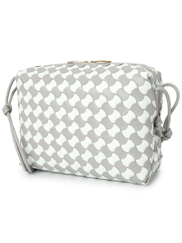 Bottega Veneta Petit Loop Camera Cross Bag White Grey