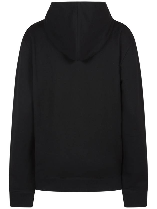 Saint Laurent Signature Logo Hooded Top Black