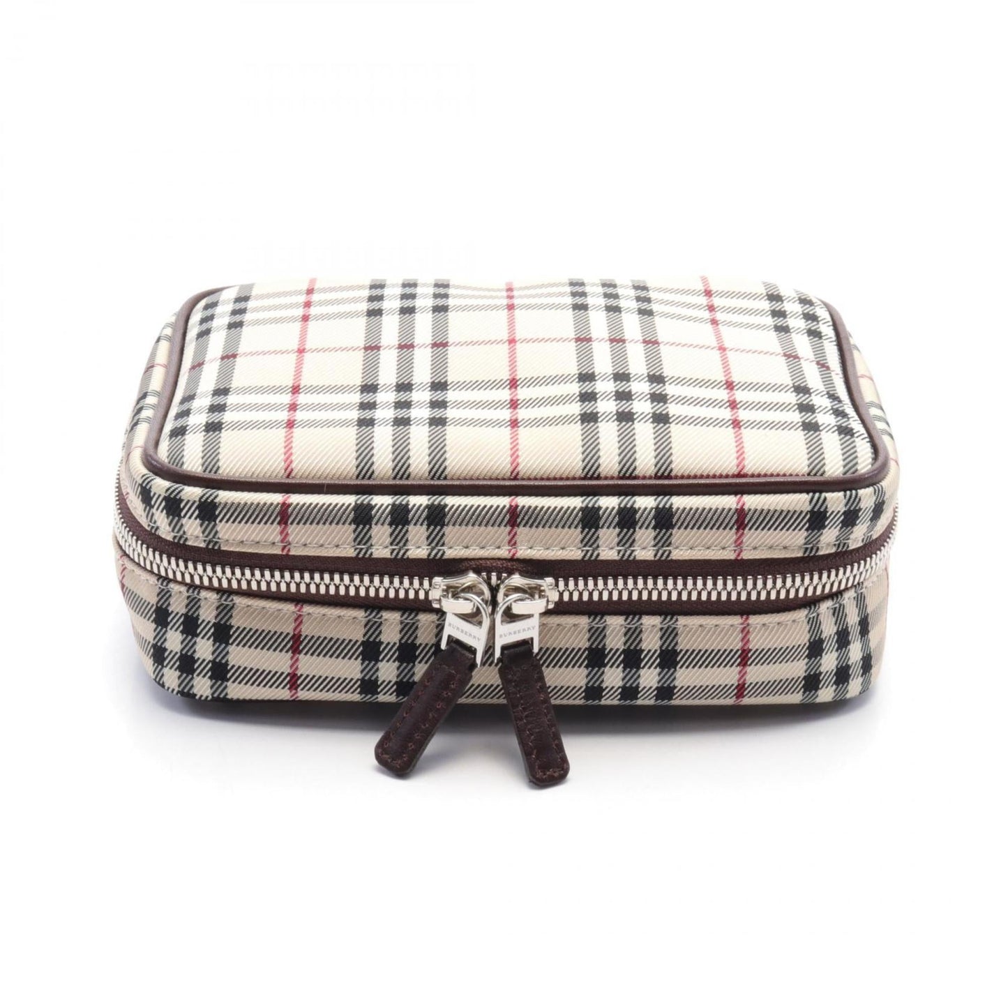Burberry    Canvas Leather Pouch ()