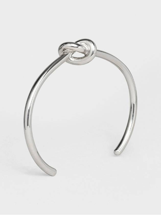 CELINE Knot Extra Thin Brass Bracelet Silver