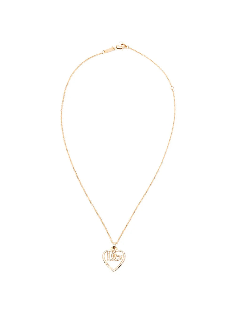 Dolce & Gabbana Women Heart And Logo Necklace