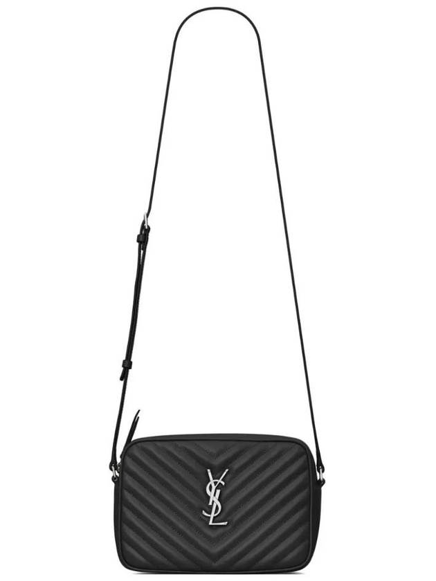 Saint Laurent Roux Quilted Cross Bag Black