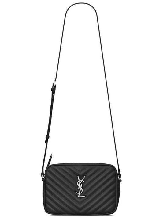 Saint Laurent Roux Quilted Cross Bag Black