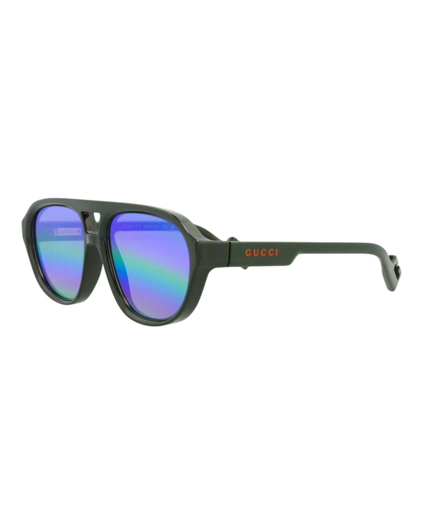 Aviator-Frame Injection Sunglasses