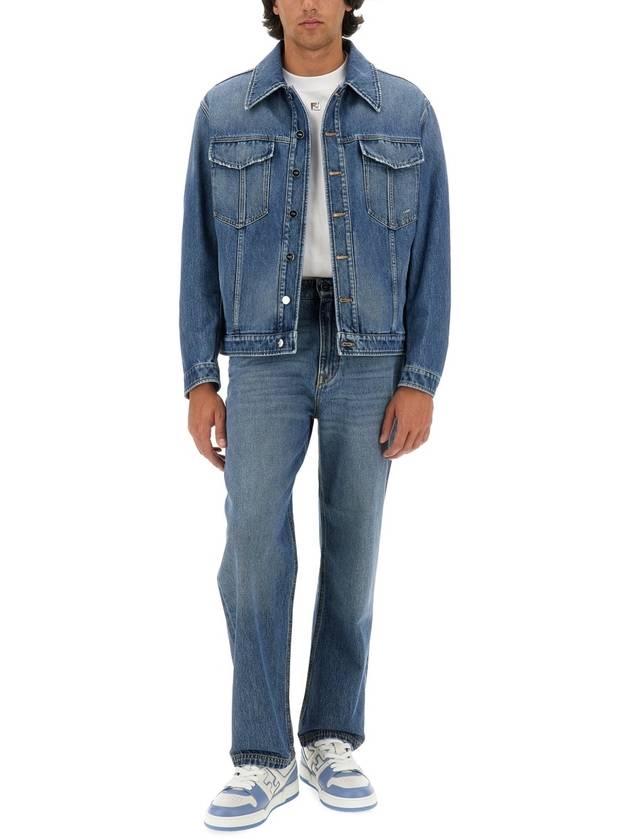 Fendi 24SS Jacket FW1027AS02F0RBB BLUE DENIM