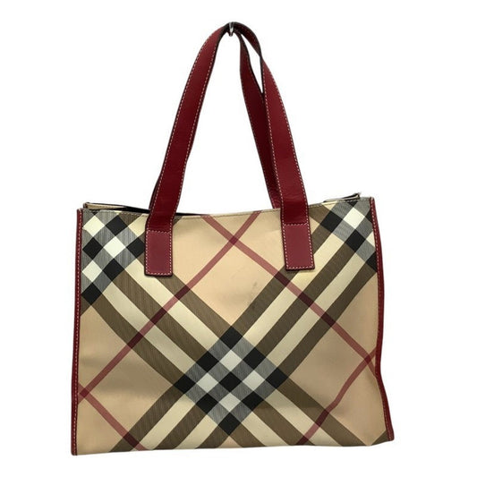 Burberry  Leather Canvas Tote Bag ()