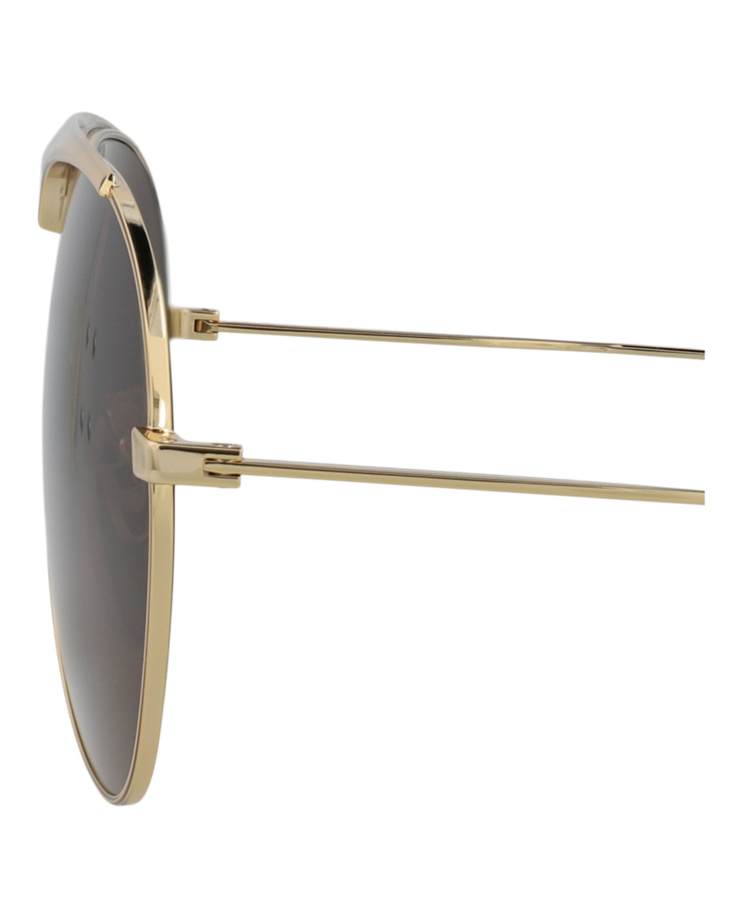 Aviator-Frame Metal Sunglasses